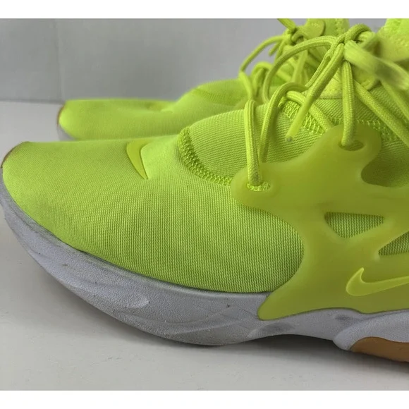 Nike Running Shoes Men's Size 11 React Presto AV2605-702 Neon Yellow Volt White - Picture 6 of 16